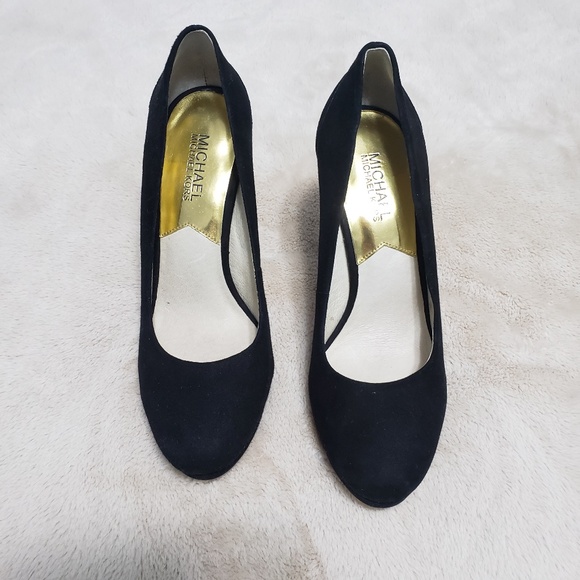 Micheal Kors Valerie Suede Block Heel Pumps - Picture 2 of 7